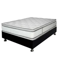 Colchon Antiestres Doble + Base Cama y Almohadas Gratis