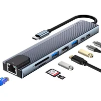 Linkon HUB Adaptador USB Tipo C 8 en 1 Linkon Macbook Windows