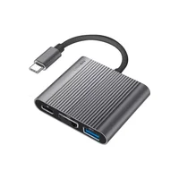 Hub USB C Adaptador Multipuerto 3 en 1 para Macbook Windows