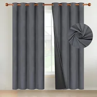Cortina Blackout 100% 135X220Cm Tipo Gamuza Casatua Set De 2