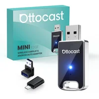 Ottocast Mini 2 en 1 Adaptador Carplay y Android Auto Inalámbrico