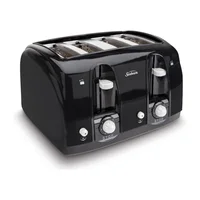 Tostadora Sunbeam De 4 Rebanadas Con Ranuras Anchas Y Control Ajustable