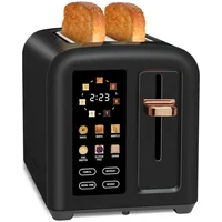 Tostadora SEEDEEM De Dos Rebanadas Con Pantalla LCD Y Ranuras Anchas