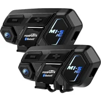 Intercomunicador Bluetooth Para Motocicleta Fodsports M1S Pro Con Alcance De 2000 Metros
