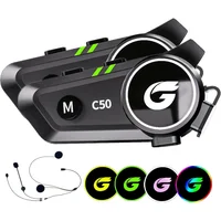 Auriculares Bluetooth Para Casco De Motocicleta Con Intercomunicador Y Cancelación De Ruido