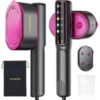 Vaporizador De Viaje Flybroom Portátil Con Plancha 2 En 1 Y Pantalla LED