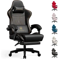 Silla Gamer Con Altavoces Reposapiés Respaldo Alto 19 Kg Azul GTPlayer