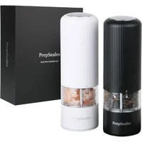 Molinillo Automático Premium para Pimienta con Acabado Plateado