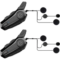 Auriculares Bluetooth Para Motocicleta Con Intercomunicador Impermeable