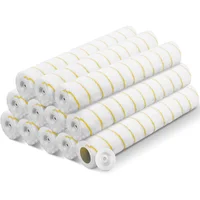 Cubiertas De Rodillo Para Pintura 46 Cm Siesta 1 Cm Paquete De 12 Jinei