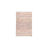 Alfombra para Sala Rectangular Torrey Tejida a Mano en Lana y Algodón Geométrica Multi 61cm x 91cm