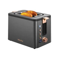 Tostadora Mecity De 2 Rebanadas Con Temporizador Digital Y Función Bagel