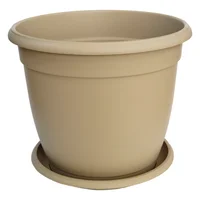 Matera Plastica Genova 40Cm C/Plato Miel Home Coll
