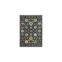 Alfombra para Sala Rectangular Bungalow Rosa Marchia Oriental Resistente a Manchas 61cm x 91cm