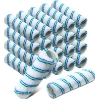 Cubiertas De Rodillo Para Pintura 23 Cm Siesta 1 Cm Paquete De 48 Irenare