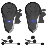 Auriculares Bluetooth para Casco de Motocicleta con Intercomunicador hasta 3 Ciclistas