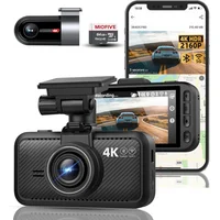 Cámara De Tablero 4K Dual Con WiFi Bluetooth Y Visión Nocturna Para Automóvil