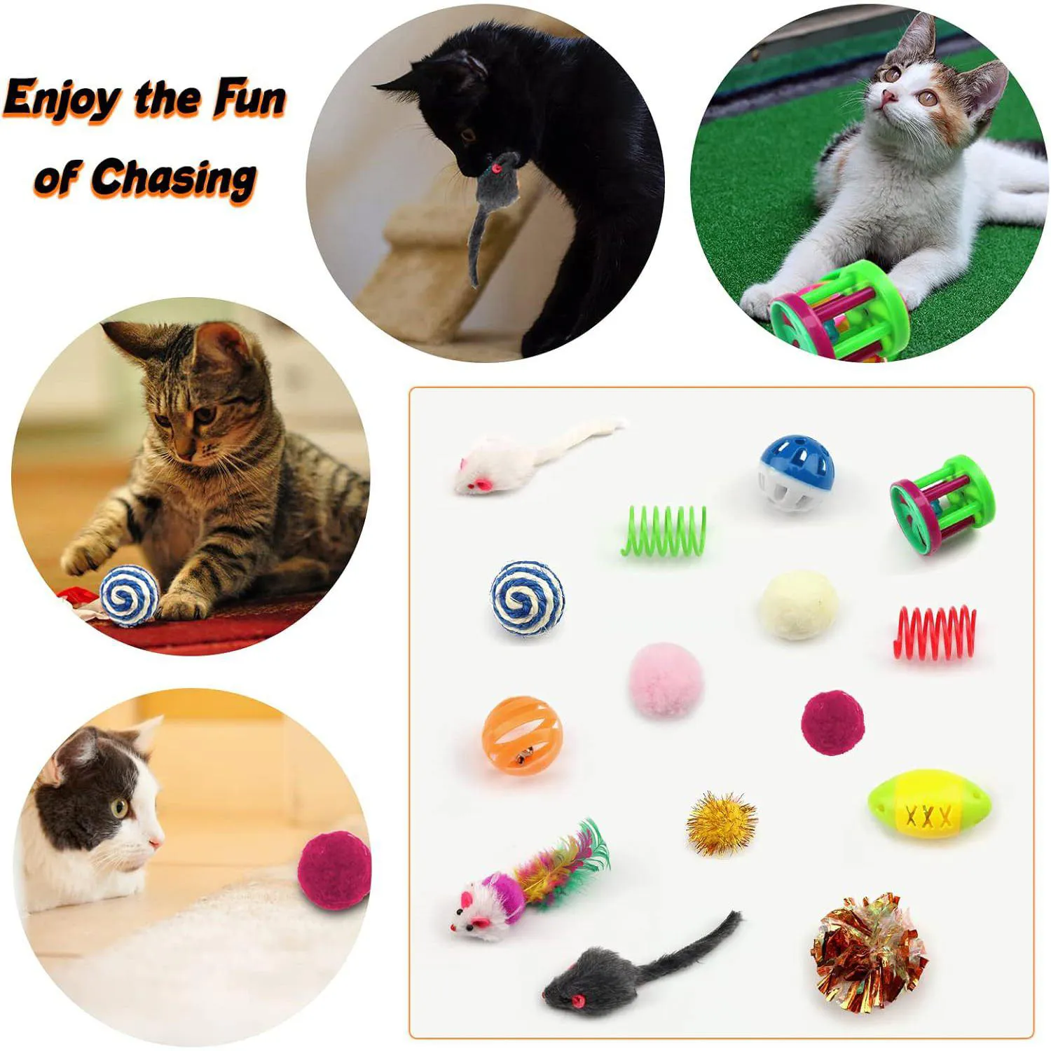 Surtido de Juguetes Interactivos para Gatos con 32 Piezas Variadas 5