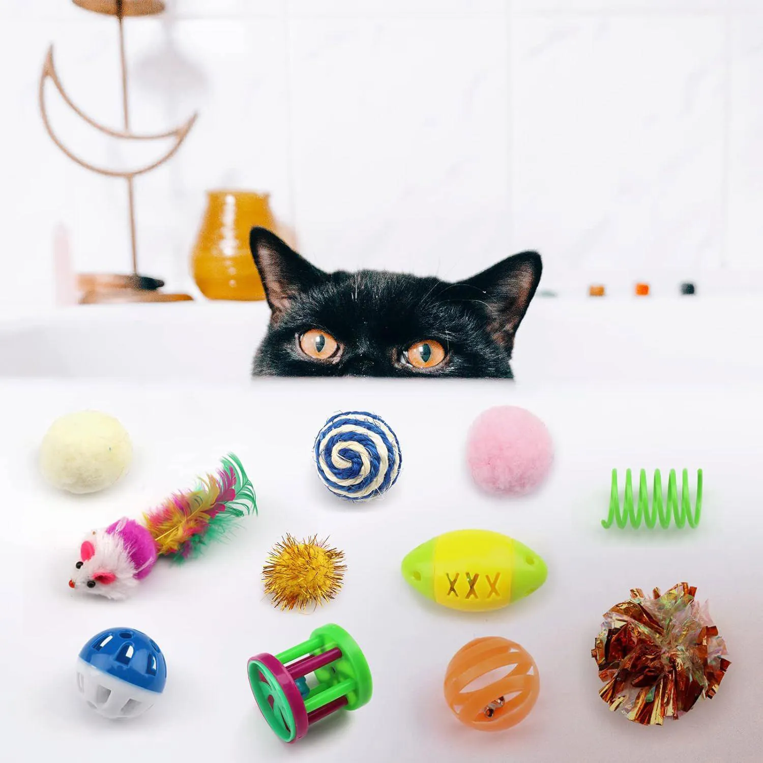 Surtido de Juguetes Interactivos para Gatos con 32 Piezas Variadas 6