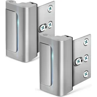 Cerraduras De Seguridad Para Puerta Paquete De 2 Color Plata EverPlus