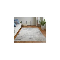 Alfombra Geométrica Lavable Lympsham Diseño Moderno de 120x180 cm