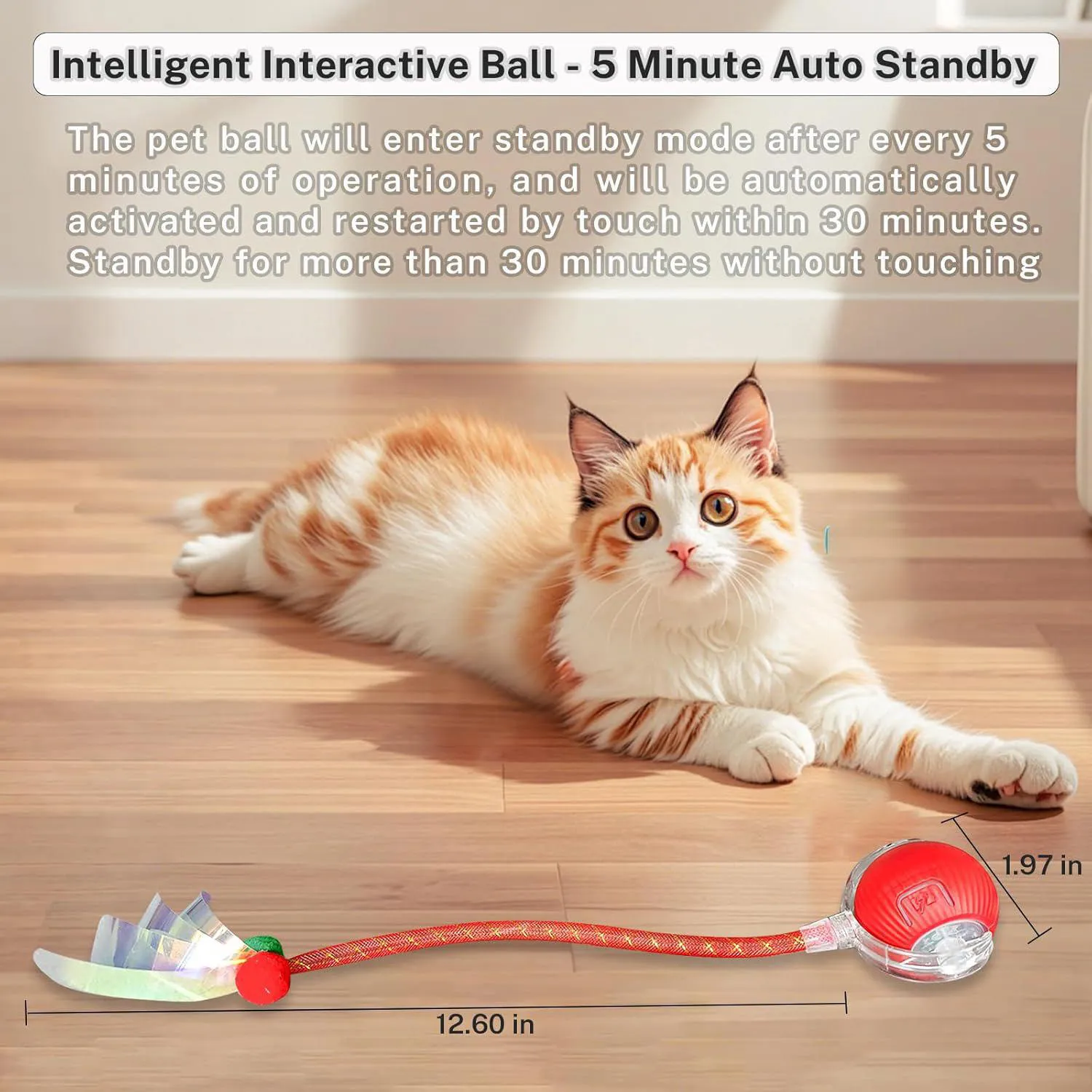Juguete Interactivo de Bola Inteligente para Gatos con Movimiento Automático