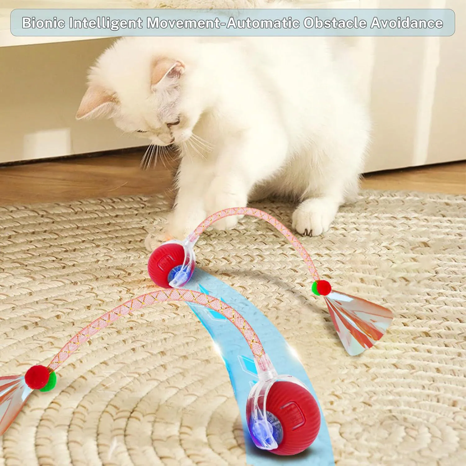 Juguete Interactivo de Bola Inteligente para Gatos con Movimiento Automático 3
