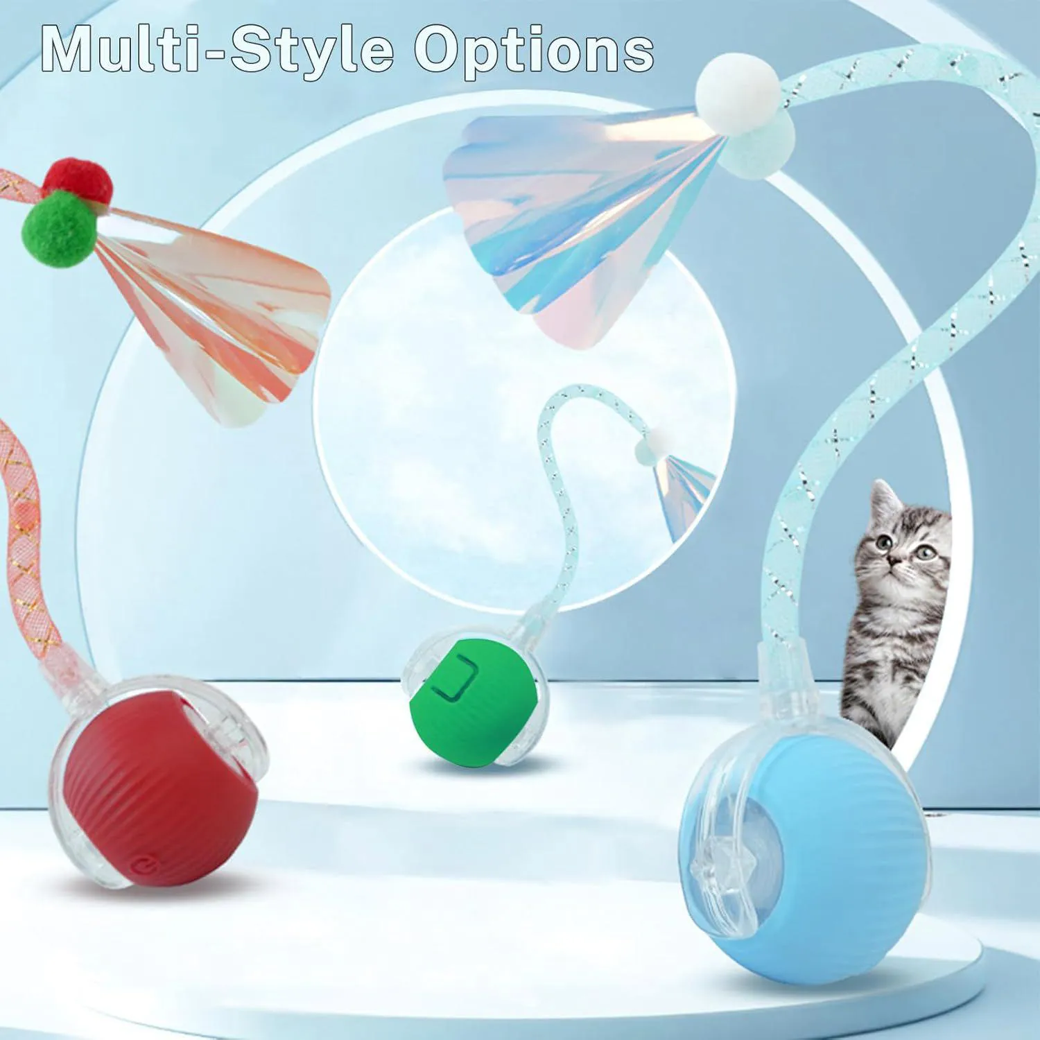 Juguete Interactivo de Bola Inteligente para Gatos con Movimiento Automático 4