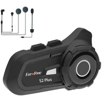 Auriculares Bluetooth Para Casco De Motocicleta EuroFone S2 Plus Con Intercomunicador
