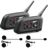 Intercomunicador Bluetooth Para Casco De Motocicleta Con Conexión Para 6 Usuarios