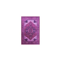 Alfombra para Sala Rectangular Bungalow Rosa Lavable y Antideslizante 60.9cm x 91.4cm