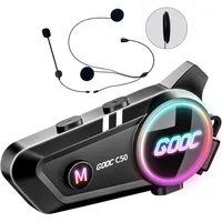 Auriculares Bluetooth Para Casco De Motocicleta SUOOKC Ultrafinos Con Batería De Larga Duración