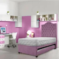 Cama Nido Princesa + Colchon Semiortopedico + Cabecero Semidoble