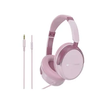 Audífonos Diadema Esenses Alámbricos 3.5 Hp-101 Rosado
