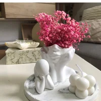 Centro de Mesa Con Jarrón Loe Base Decorativa y Vela 4 Piezas