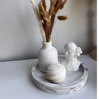 Centro de Mesa Decorativo de 5 Piezas Jarrón Con Flores Base Vela Familia Mia