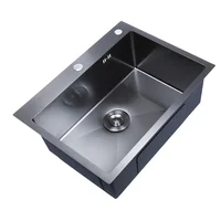 Lavaplatos de Sobreponer Scale. 1 Poceta. Acero Inox 304 Tono Níquel. 62x47x22.5 Cm. Lecco