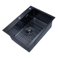 Lavaplatos de Sobreponer Scale. 1 Poceta. Acero Inox 304 Tono Grafito. 62x47x22.5 Cm. Lecco