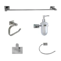 Juego de Accessorios 5 Piezas Zinc Cromado