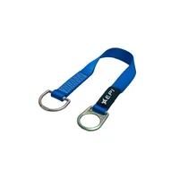 Anclaje Portátil de 2 Argollas Longitud 1.80cm Con Argolla D Metálica Grande a Un Extremo y Argolla D Metálica Pequeña En El Otro Extremo.