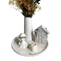 Centro de Mesa Decorativo Naty Con Base Jarrón Velas y Adornos 6 Piezas