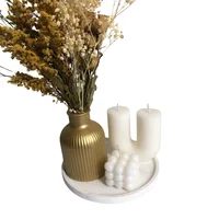Centro de Mesa Decorativo Navideño Dorado Kalio 5 Adornos