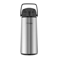 Termo Sifón 1.9 Litros Ampolla Vidrio Plateado