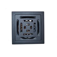 Rejilla de Suelo 201 Cuadrado 10*10cm Negro