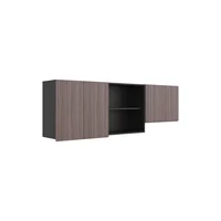 Mueble Superior Cocina Vimo Avellana/Wengue 62x180x33.5 cm Just Home Collection