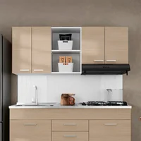 Mueble Superior Cocina 1.50 Metros Sicilia Cartagena/Blanco 60x150x33.5 cm Just Home Collection