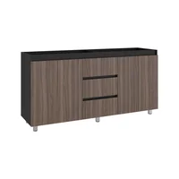 Mueble Inferior de Cocina Vimo 1.8 Metros Avellana/Wengue 89.5x178.2x50.5 cm Just Home Collection