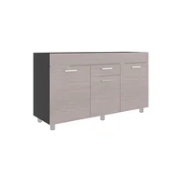Mueble Inferior de Cocina Sicilia 1.50 Metros RH Positano/Wengue 84.5x148.2x49 cm Just Home Collection