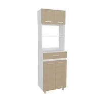 Modulo Microondas de Cocina Sicilia Cartagena/Blanco 201x62.1x40.8 cm Just Home Collection