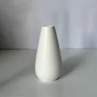Jarrón Decorativo Pera Blanco 9x15cms